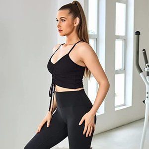 longline sports bra with padding